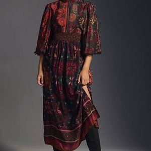 Farm Rio X Anthropologie Mock-Neck Dress